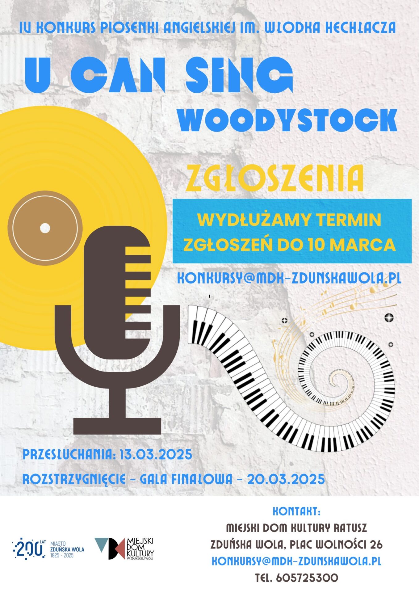 U CAN SINGic Nowy Termin Zgloszen