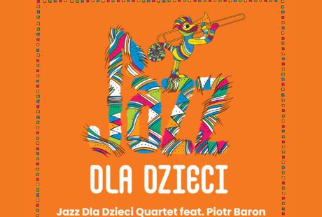 pomarańczowa plansza zaprasza na koncert Jazz dla dzieci, 11 października, godzina 16.00