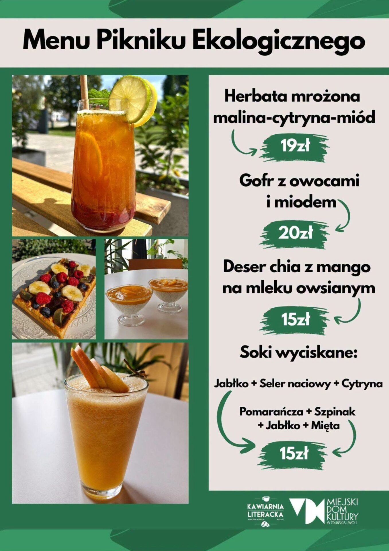 Menu Kawiarniane