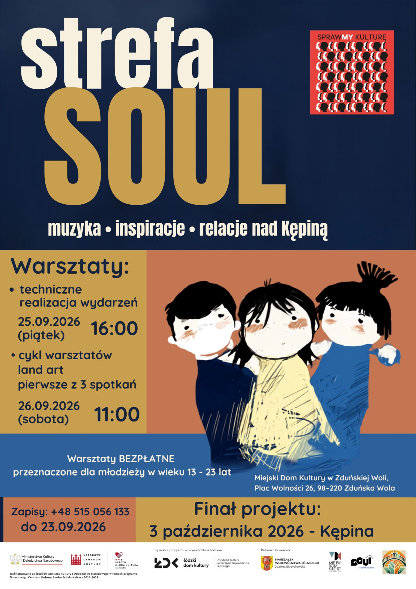 Dołącz do Strefy SOUL – cyklu bezpłatnych warsztatów, które połączą świat wydarzeń kulturalnych z kreatywnym działaniem w naturze.