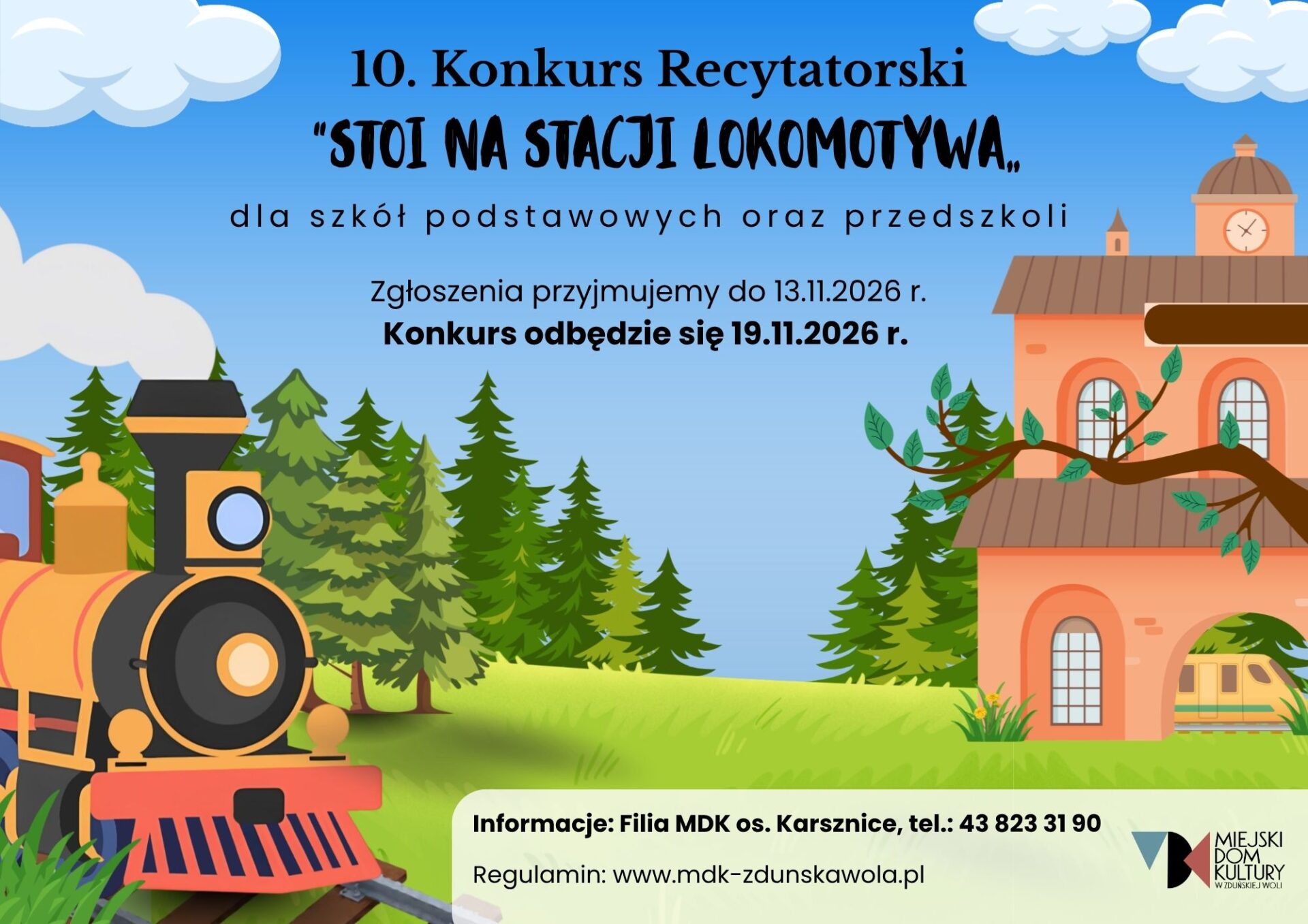Konkurs Recytatorski Stoi Na Stacji Lokomotywa 1