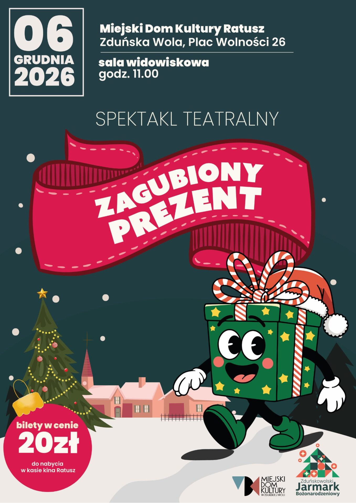 zagubiony prezent spektakl dla dzieci 6 grudnia, godzina 11