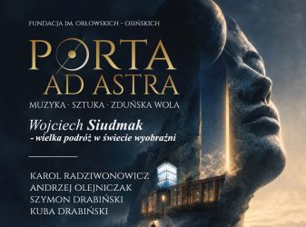 Plakat wydarzenia „Porta ad Astra” z udziałem Wojciecha Siudmaka, które odbędzie się 24 października 2026 r. w Miejskim Domu Kultury Ratusz w Zduńskiej Woli.