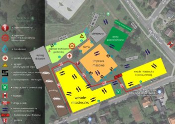 mapka dotyczy imprezy masowej Dni Zduńskiej Woli 2024