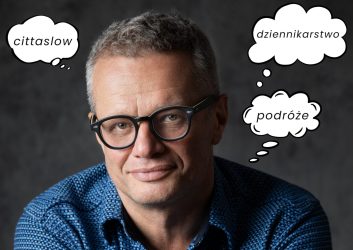 zdjęcie przedstawia mężczyznę w okularach, w krótkich szronowatych włosach w okularach. To Marcin Meller. Na spotkanie z dziennikarzem zapraszamy 29 października o godzinie 18.00. Bilety: 20 zł