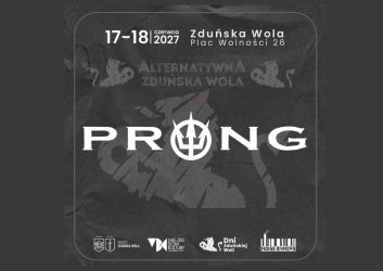 grafika dotyczy koncertu zespołu Prong, który wystąpi w ramach Alternatywnej Zduńskiej Woli w 2027 roku