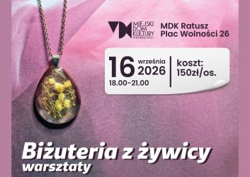 Biżuteria z żywicy warsztaty, 16 września, 18.00-21.00