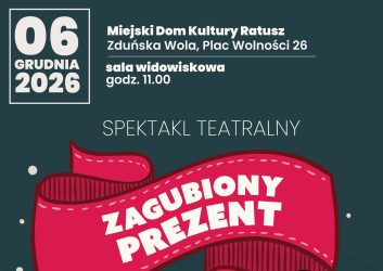 zagubiony prezent spektakl dla dzieci 6 grudnia, godzina 11