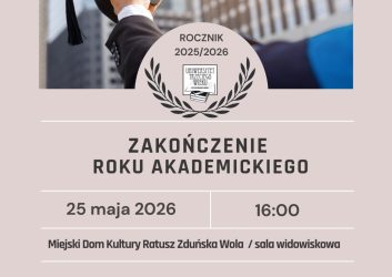 zakończenie roku akademickiego UTW 25 maja, 16.00